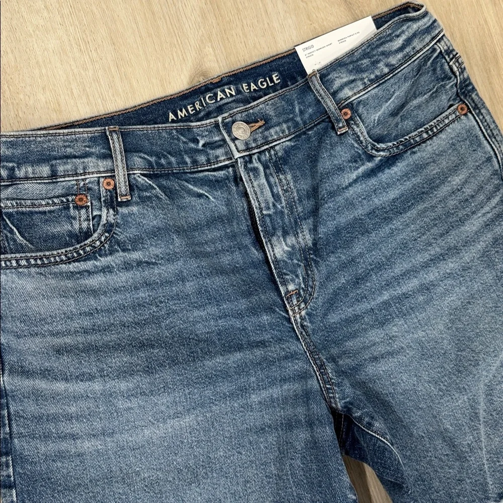 NWT American Eagle Denim Bermuda Shorts 8in perfect casual summer - Picture 2 of 4
